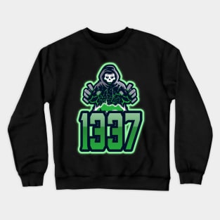 Cyber security - 1337 Hacker Green Crewneck Sweatshirt